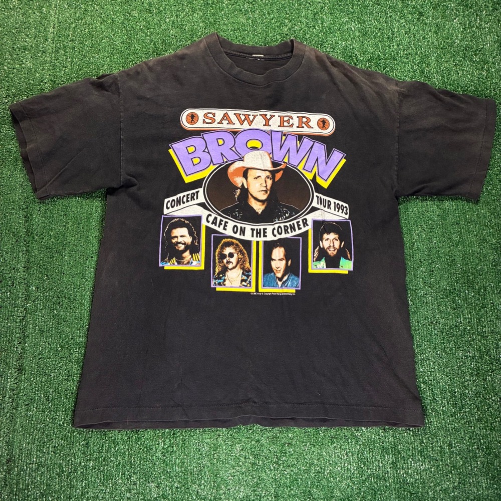 Vintage‎ 90s Sawyer Brown Band T-shirt